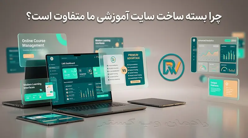 ۱۰ تمایز اصلی بسته ساخت سایت آموزشی ما شامل کدنویسی اختصاصی، سرعت بالا و پشتیبانی VIP