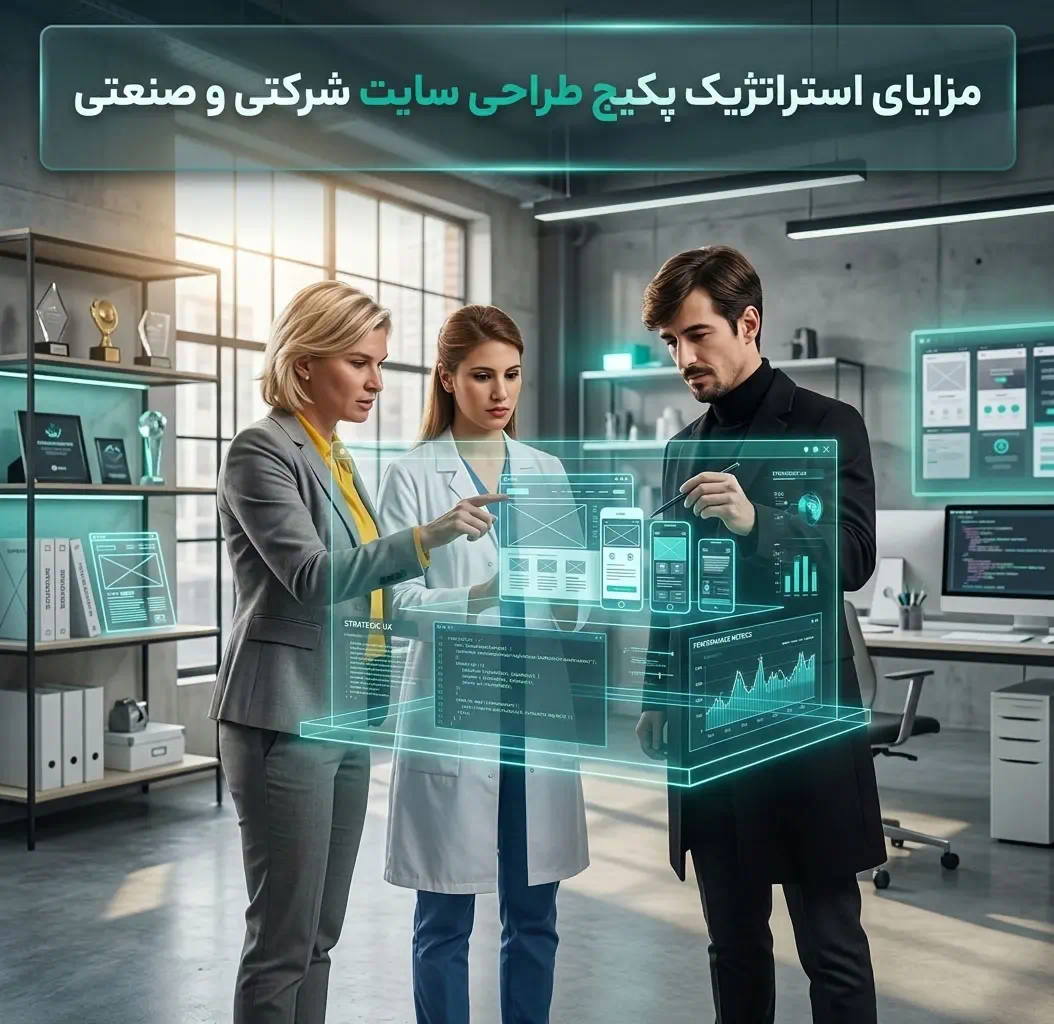 مزایای استراتژیک پکیج طراحی سایت شرکتی و صنعتی شامل کاهش هزینه و یکپارچگی فنی